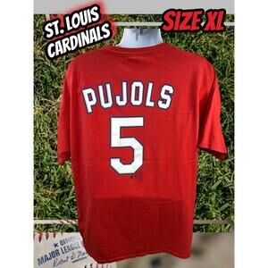Vintage St. Louis Cardinals Albert Pujols 2005 Shirt Size XL Lee Sports